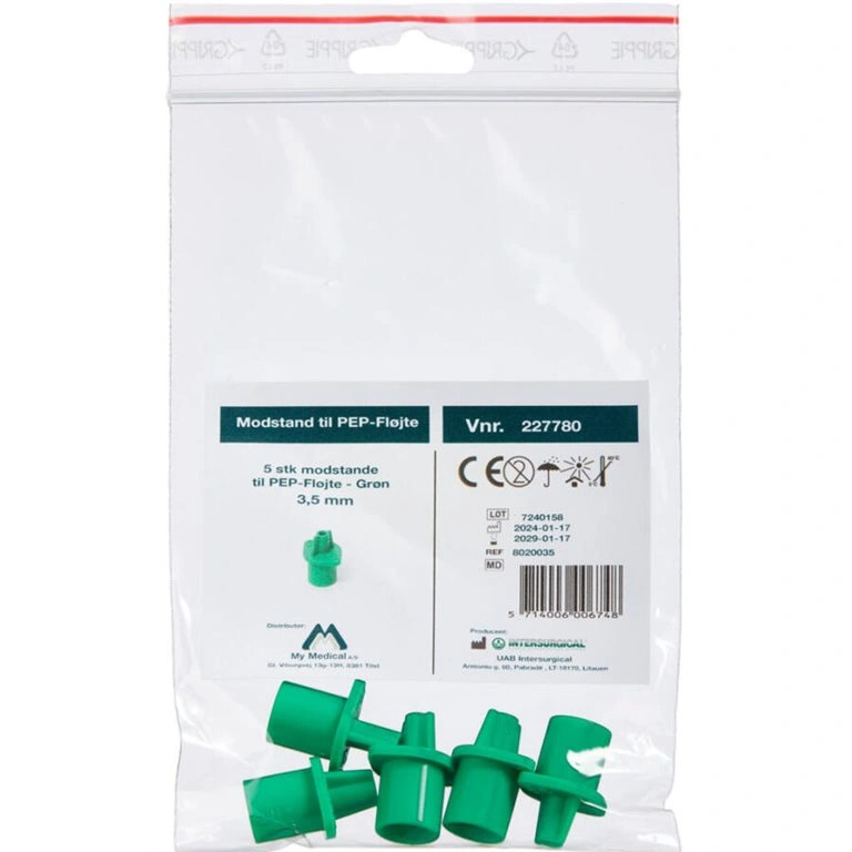 PEP Modstande 3,5 mm GRØN - 5 stk