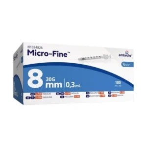 Embecta Micro-Fine 0,3 ml 0,3 x 8 mm - 100