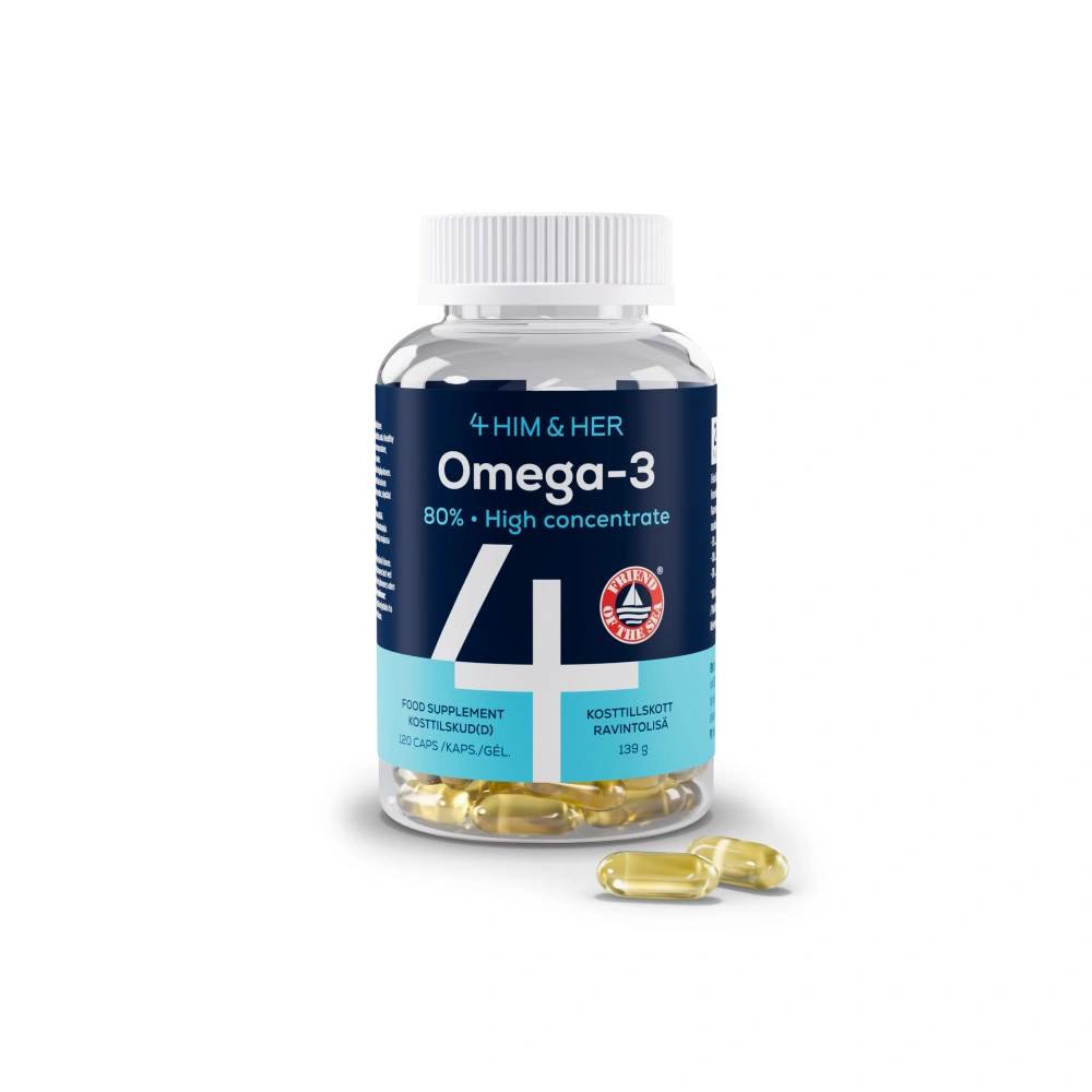 4 Him & Her Omega-3 - 120 stk