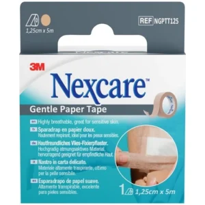 3M Nexcare Gentle Paper Tape 1,25 cm x 5 m - 1 stk