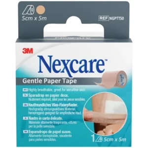 3M Nexcare Gentle Paper Tape 5 cm x 5 m - 1 stk