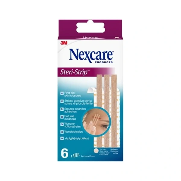 3M Nexcare Steri-Strip 6 mm x 75 mm - 6 stk