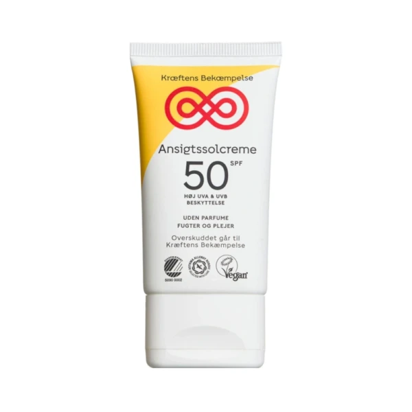Kræftens Bekæmpelse Ansigtssolcreme SPF 50 - 50 ml