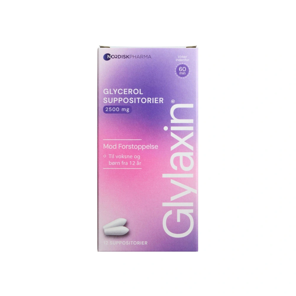 Glylaxin Glycerol Suppositorier 2500 mg - 12 stk