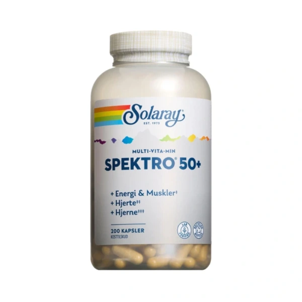 Solaray Spektro 50+ - 200 stk