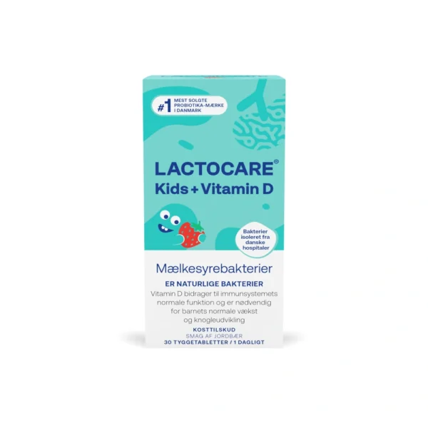 Lactocare Kids+D - 30 stk