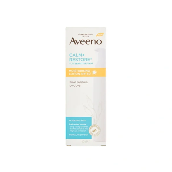 Aveeno Calm +Restore Moisturising SPF 50 - 50 ml