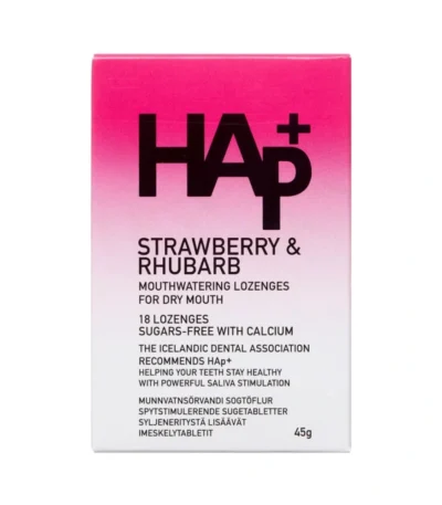 HAp+ Jordbær & Rabarber - 18 stk
