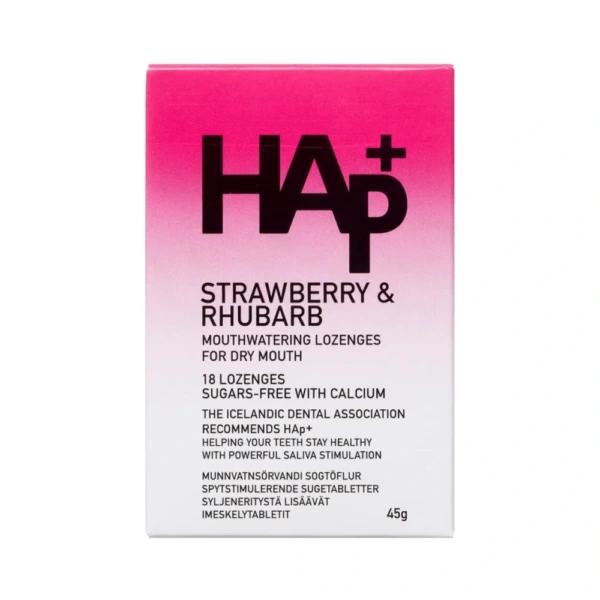 HAp+ Jordbær & Rabarber - 18 stk