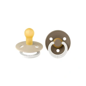BIBS Pacifier Colour Latex Vanilla/Oak Nat Size 1 - 2 stk