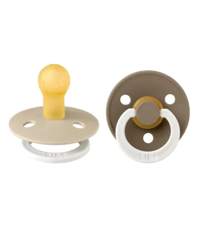 BIBS Pacifier Colour Latex Vanilla/Oak Nat Size 1 - 2 stk