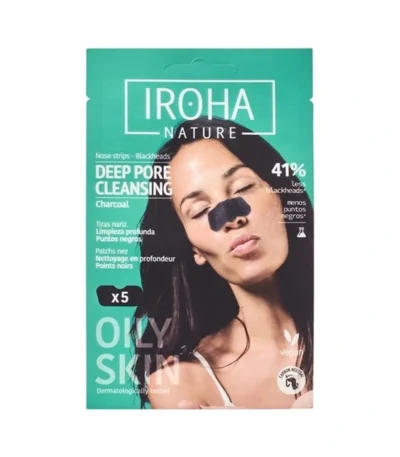 IROHA Deep Pore Cleansing Charcoal Nose Strips - 5 stk