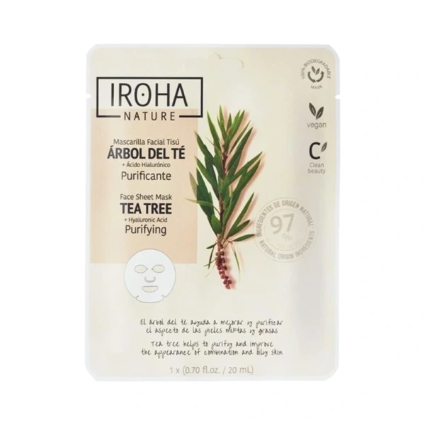IROHA Hydrating Face Sheet Mask 20 ml - 1 stk