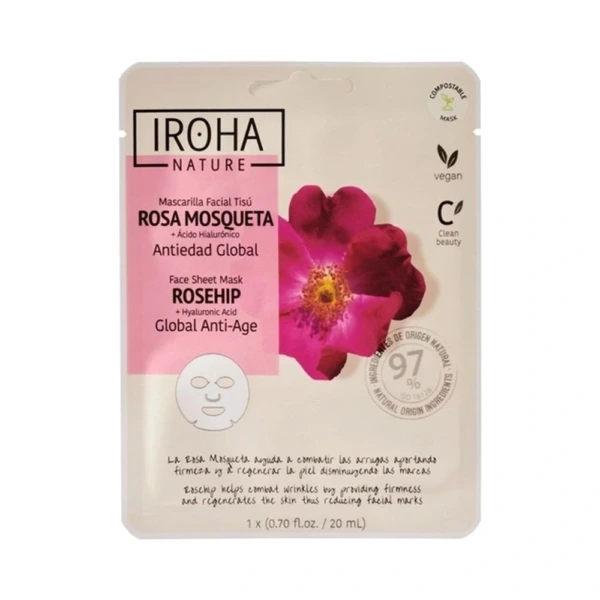 IROHA Anti-age Face Sheet Mask 20 ml - 1 stk