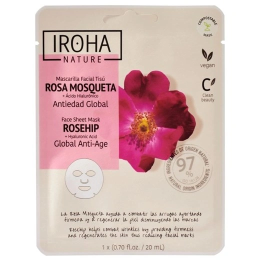 IROHA Anti-age Face Sheet Mask 20 ml - 1 stk