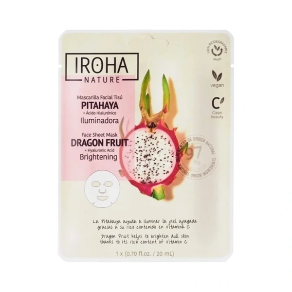 IROHA Brightening Face Sheet Mask 20 ml - 1 stk