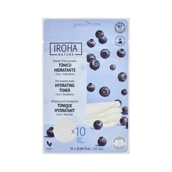IROHA Hydrating Toner Pads - 10 stk