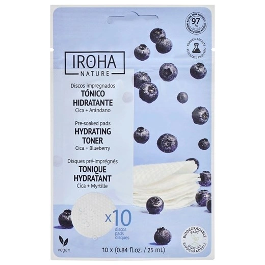 IROHA Hydrating Toner Pads - 10 stk