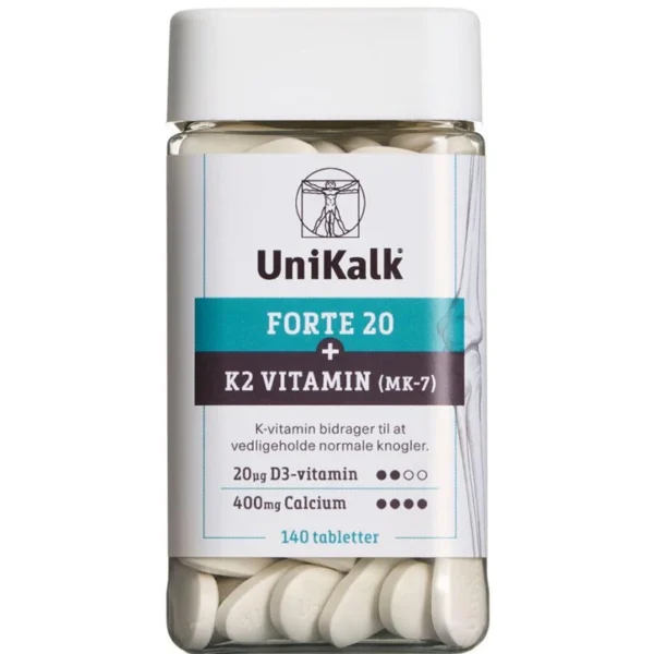 UniKalk Forte 20 + K2 - 140 stk