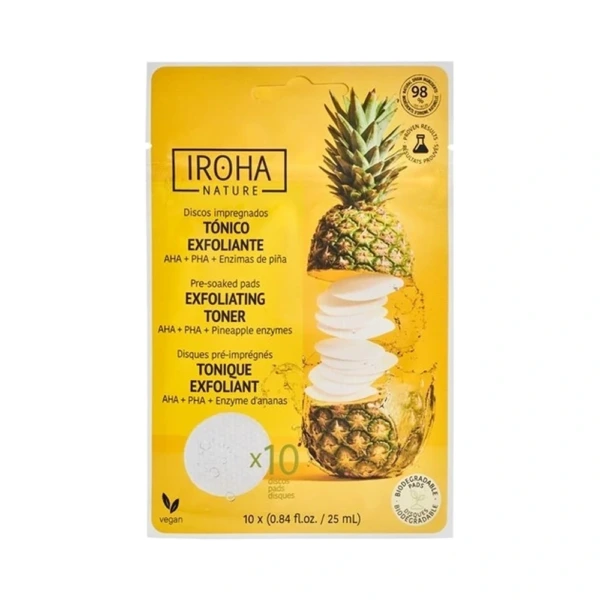 IROHA Exfoliating Toner Pads - 10 stk