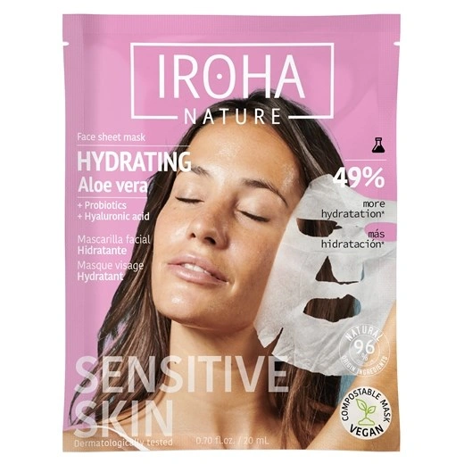 IROHA Hydrating Face Sheet Mask Aloe vera - 1 stk