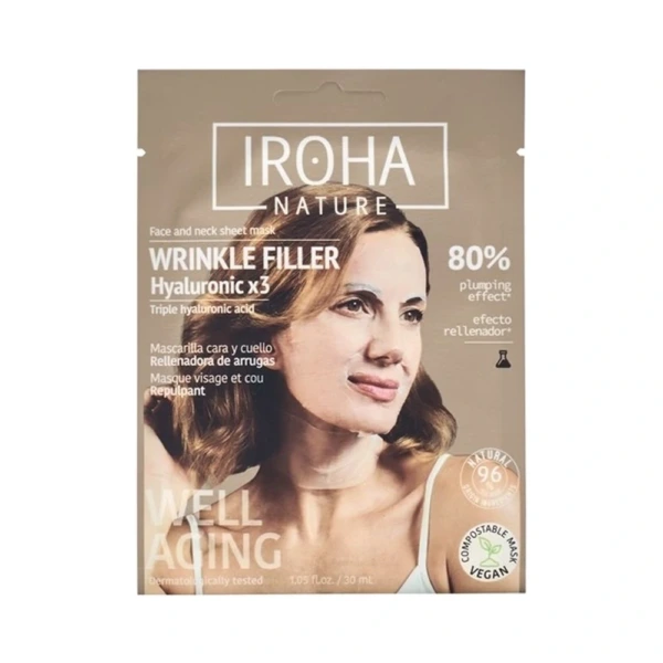 IROHA Face and Neck Sheet Mask 20 ml - 1 stk