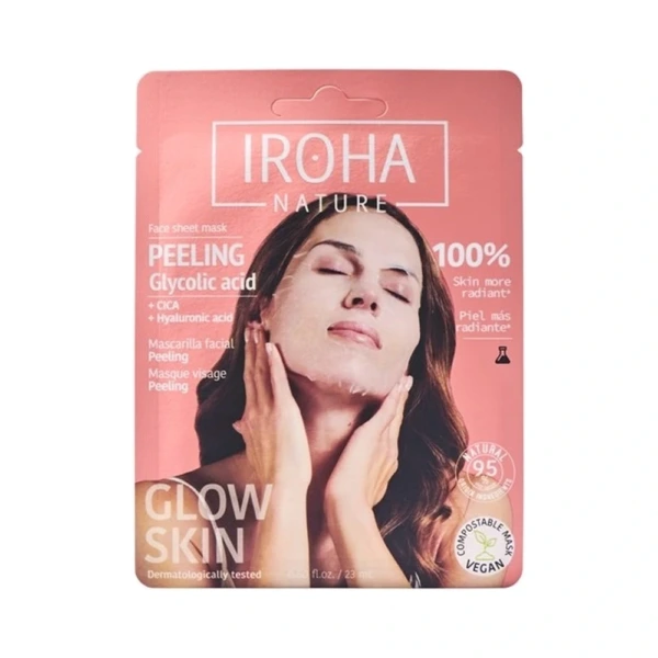 IROHA Peeling Face Sheet Mask 20 ml - 1 stk