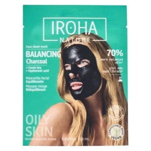 IROHA Balancing Charcoal Face Sheet Mask - 1 stk