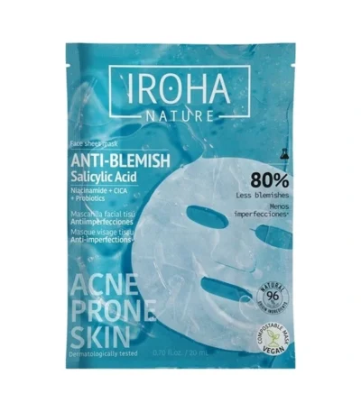 IROHA Anti-blemish Sheet Mask 20 ml - 1 stk