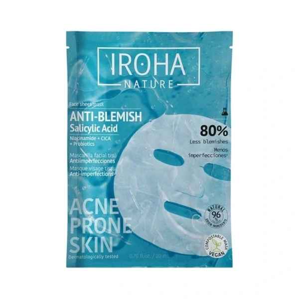 IROHA Anti-blemish Sheet Mask 20 ml - 1 stk