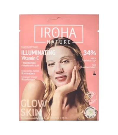 IROHA illuminating Vitamin C Face Sheet Mask - 1 stk