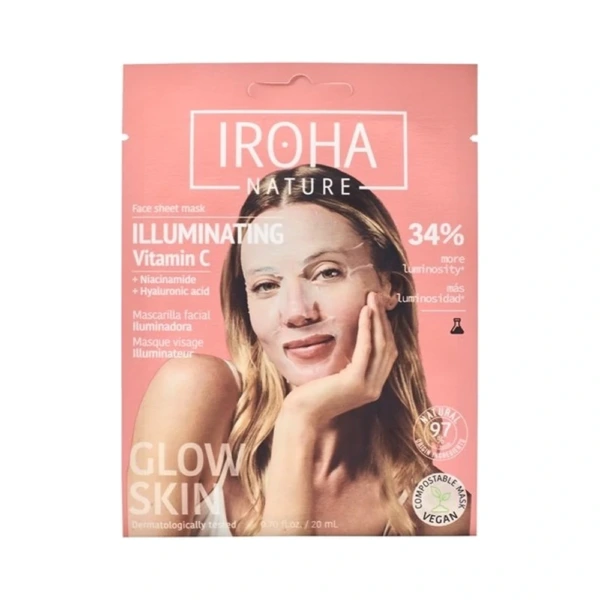IROHA illuminating Vitamin C Face Sheet Mask - 1 stk