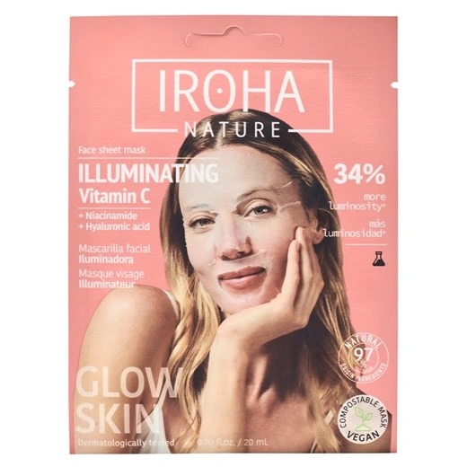 IROHA illuminating Vitamin C Face Sheet Mask - 1 stk