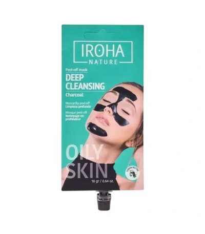 IROHA Charcoal Peel-off Mask - 1 stk