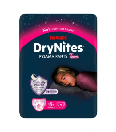 Huggies DryNites Pyjama Pants Teen Girl 13+ år - 9 stk