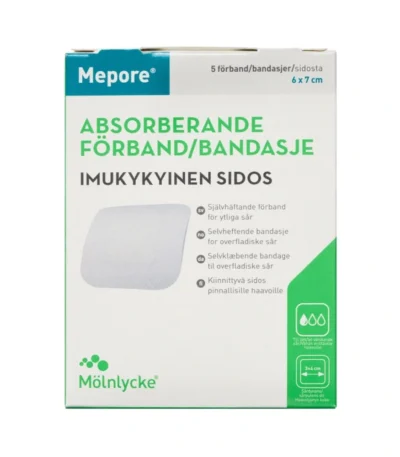 Mepore Selvklæbende Forbinding 6 x7 cm - 5 stk
