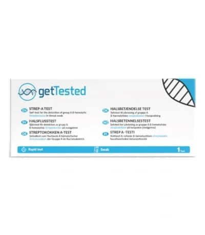 GetTested Halsbetændelse Test - 1 stk