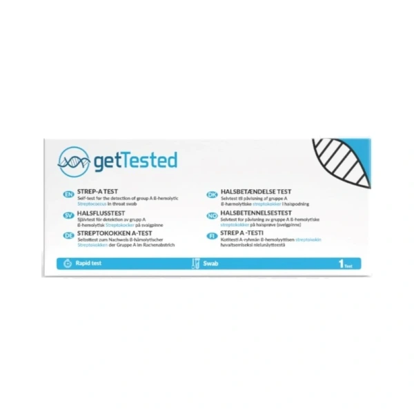 GetTested Halsbetændelse Test - 1 stk