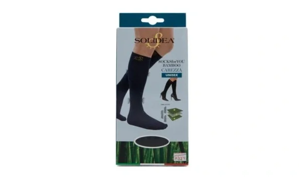 Solidea bamboo carezza sort unisex støttestrømper Str. S – 1 par