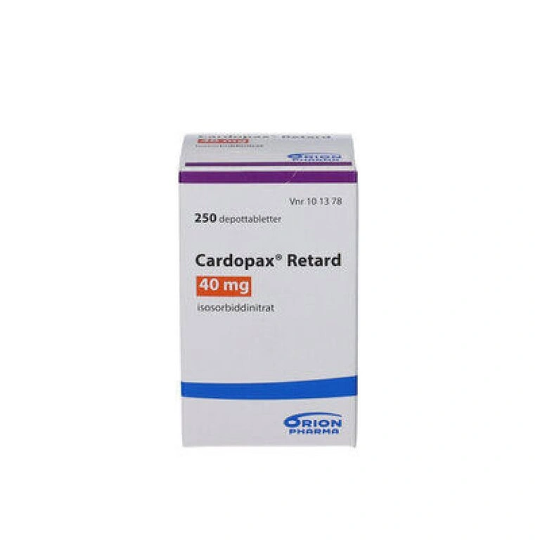 Cardopax Retard Depottabletter 40 mg - 250 stk