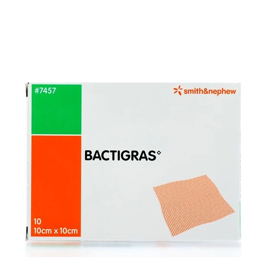 smith&nephew Bactigras 10 cm x 10 cm – 10 stk