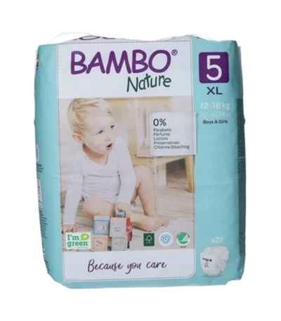 Bambo Nature ECO bleer 5 Str. XL – 22 stk