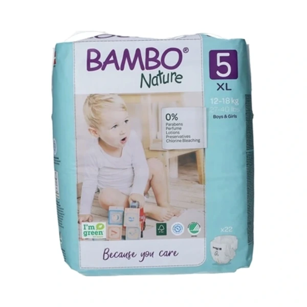 Bambo Nature ECO bleer 5 Str. XL – 22 stk