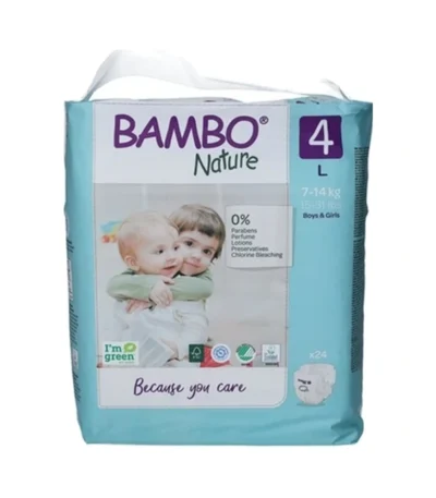 Bambo Nature ECO bleer 4 Str. L – 24 stk