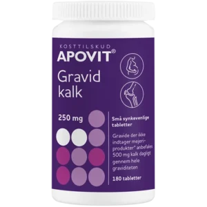 APOVIT Gravid Kalk 250 mg - 180 stk