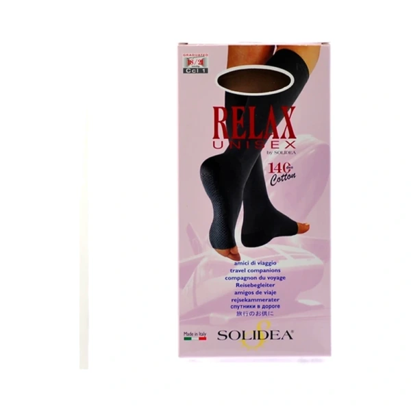 Solidea Relax Unisex 140d åben tå XL – 1 par