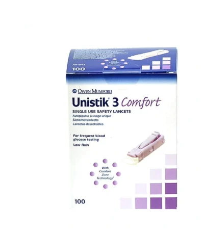 Unistik 3 Comfort Lancetter Lilla – 100 stk