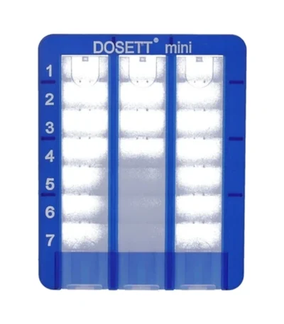 Dosett Mini Doseringsæske Blå – 1 stk