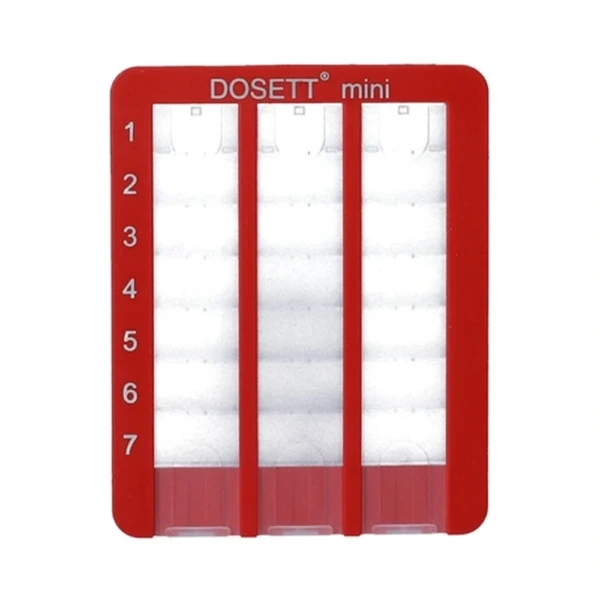 Dosett Mini Doseringsæske Rød – 1 stk