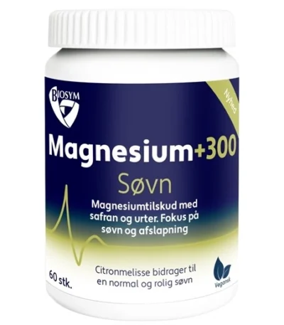 Biosym Magnesium+ 300 Søvn - 60 stk